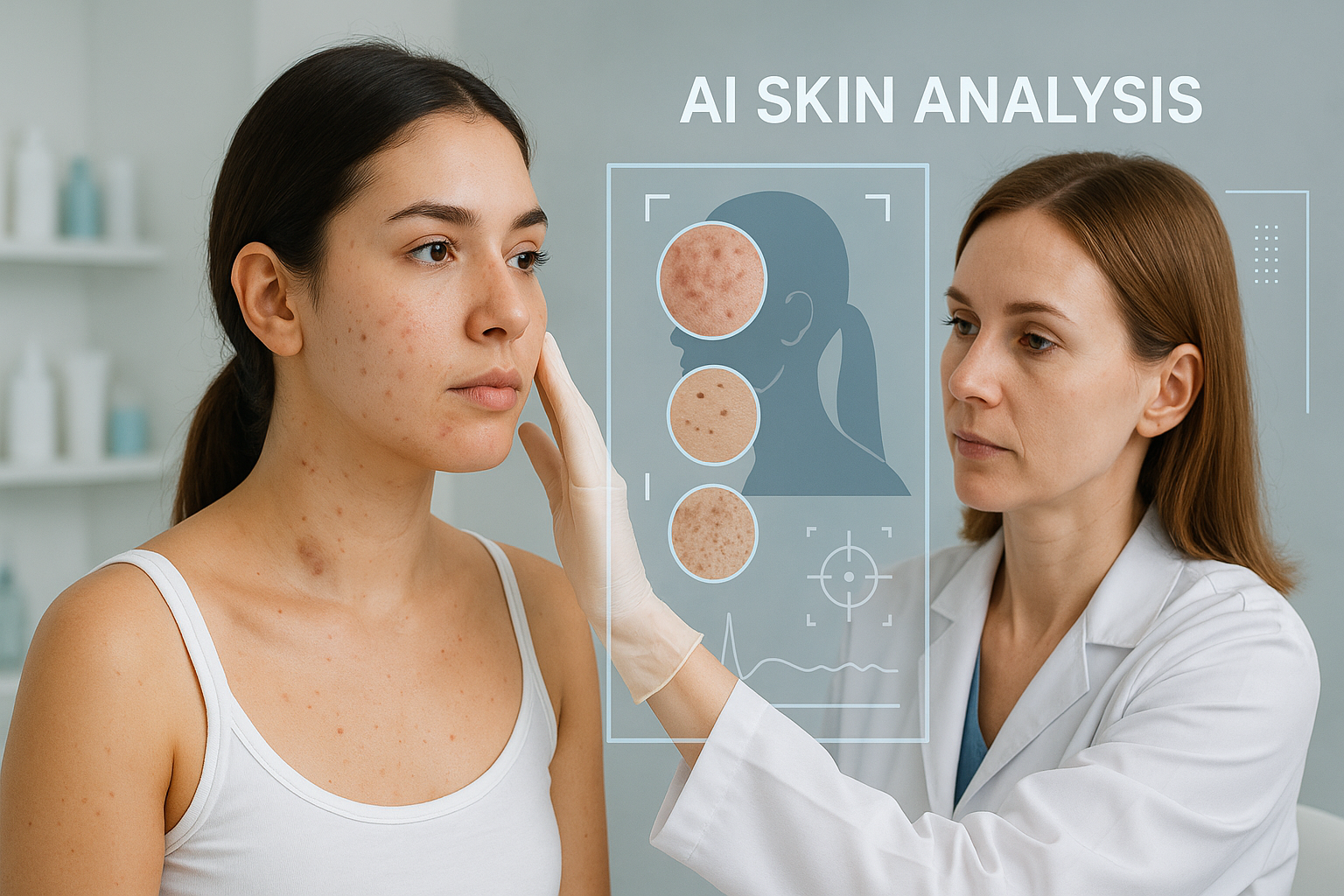 AI skin analysis with dermatologist